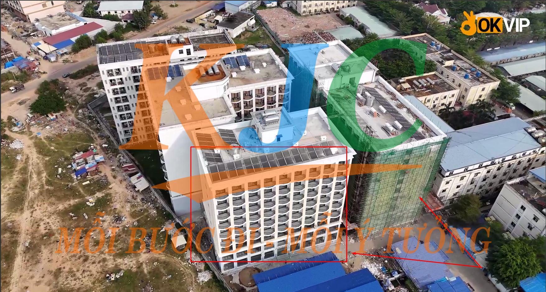 Bên cạnh trụ sở chính KJC, tòa F vẫn đang được tiến hành xây dựng